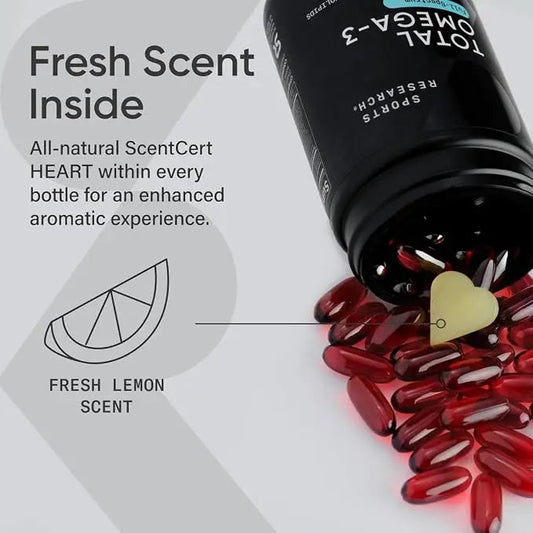 Total Omega-3 2200mg 120 Softgel | Wild Salmon & Krill Oil with Astaxanthin (EPA/DHA) NORTH WAVE SCENTORA