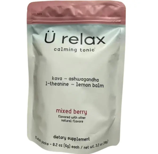 ร Relax Calming Tonic Powder Stick Packs - Mixed Berry Flavor (15 Count, 3.2 oz) SCENTORA SCENTORA