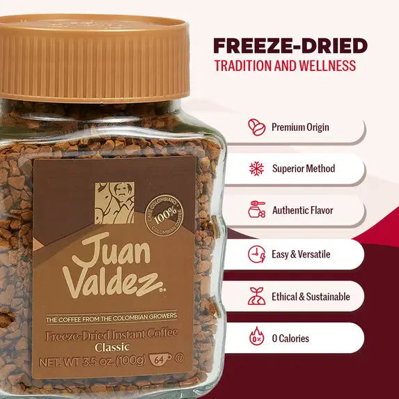 Juan Valdez Classic Freeze-Dried Instant Coffee – 3.52 oz / 100g SCENTORA SCENTORA