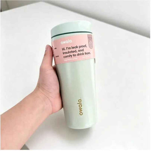 Owala 32oz Insulated Coffee Tumbler - Earthy Sage Green Minimalist Travel Mug with Slide Lid