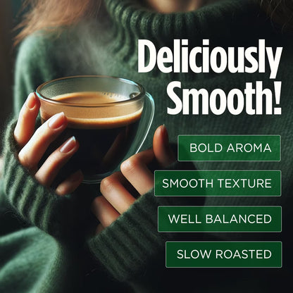 VitaCup Perfect Coffee – Low. Acid, Organic Dark Roast Ground Coffee (11 oz)