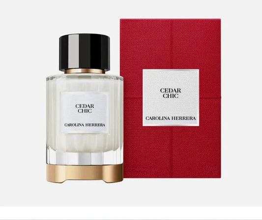 Carolina Herrera Cedar Chic Eau De Parfum – 100ml (3.4 fl. oz.) Long-Lasting Elegant Woody & Spicy Fragrance NORTH WAVE   SCENTORA