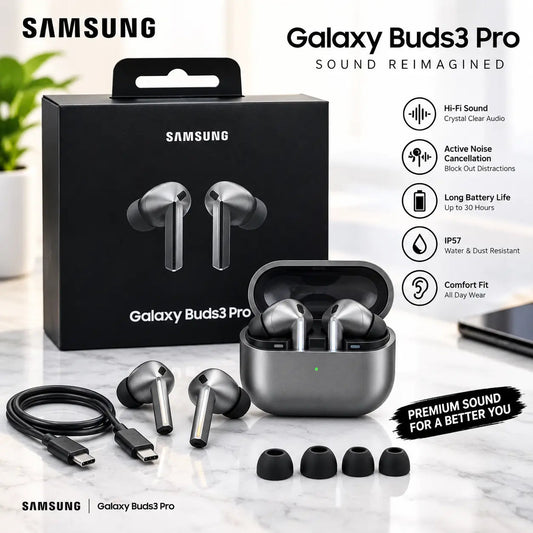 Samsung Galaxy Buds3 Pro Wireless Earbuds – Premium Hi-Fi Sound, Active Noise Cancellation & Charging Case My Store   SCENTORA