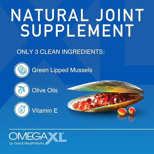 Omega XL Joint Supplement | Green-Lipped Mussel Extract | 300 Capsules NORTH WAVE   SCENTORA