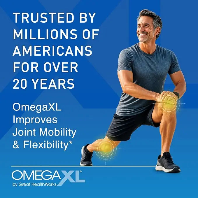 Omega XL Joint Supplement | Green-Lipped Mussel Extract | 300 Capsules NORTH WAVE   SCENTORA