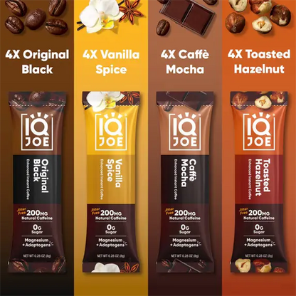 IQJOE Instant Mushroom Coffee Packets – Variety Pack (16 Servings) SCENTORA   SCENTORA