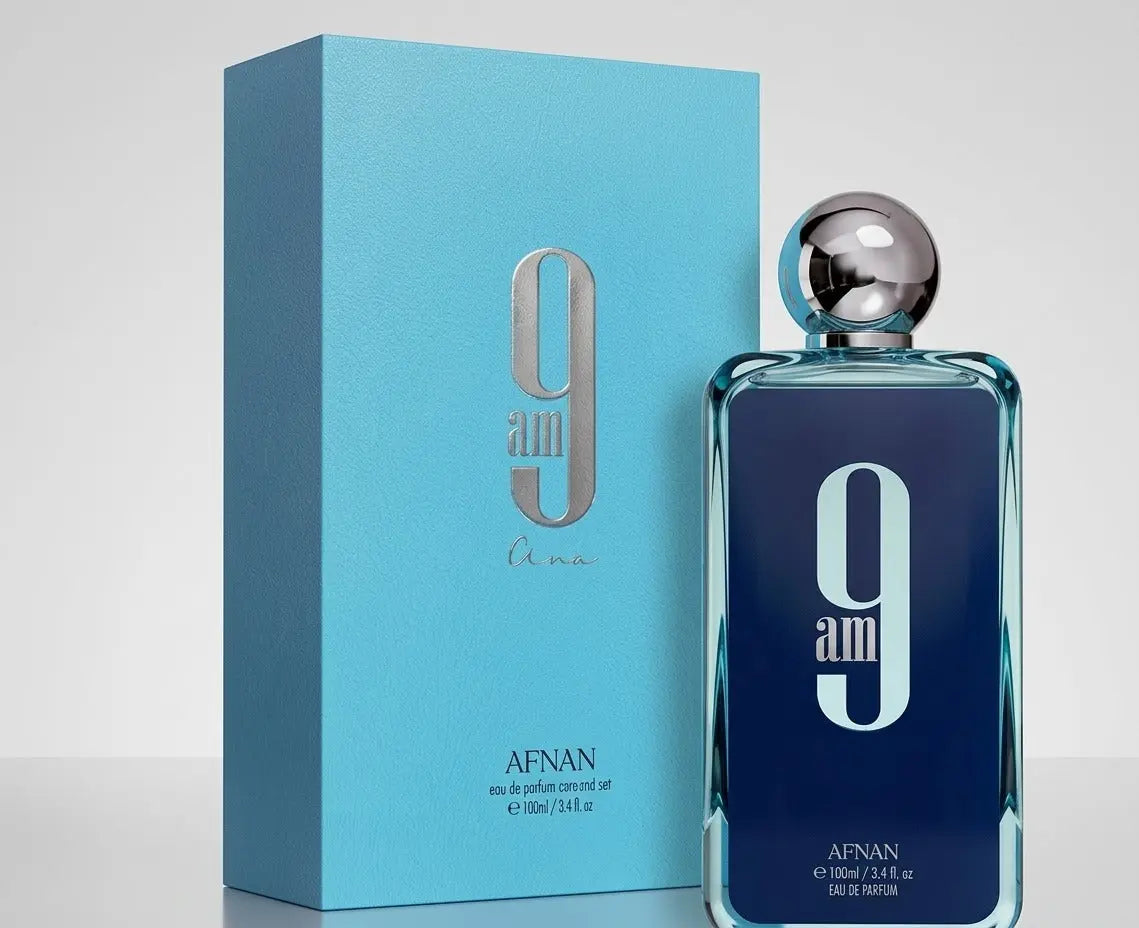Afnan 9 AM Eau De Parfum – 100ml / 3.4 fl. oz. Spray NORTH WAVE   SCENTORA