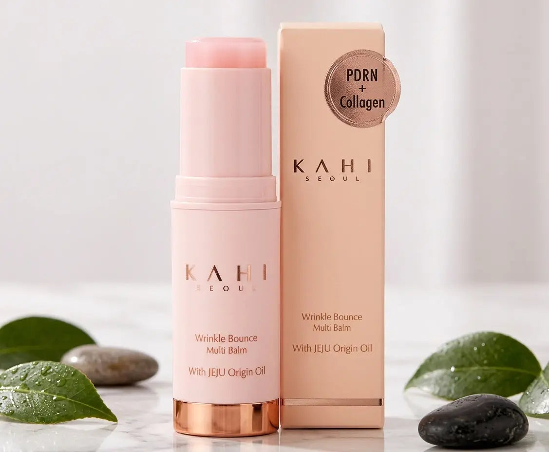 KAHI Wrinkle Bounce Multi Balm Stick – Hydrating Anti-Aging Moisturizing Balm with Jeju Origin Oil (9g) NORTH WAVE   SCENTORA