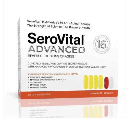 SeroVital Advanced Dietary Supplement 120 Capsules + 60 Tablets | Age-Defying Wellness Formula SCENTORA   SCENTORA
