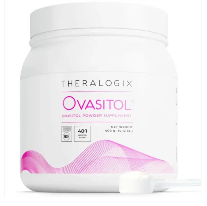 Theralogix Ovasitol Inositol Powder Supplement, 40:1 Myo-Inositol & D-Chiro-Inositol Blend, 400 g SCENTORA   SCENTORA