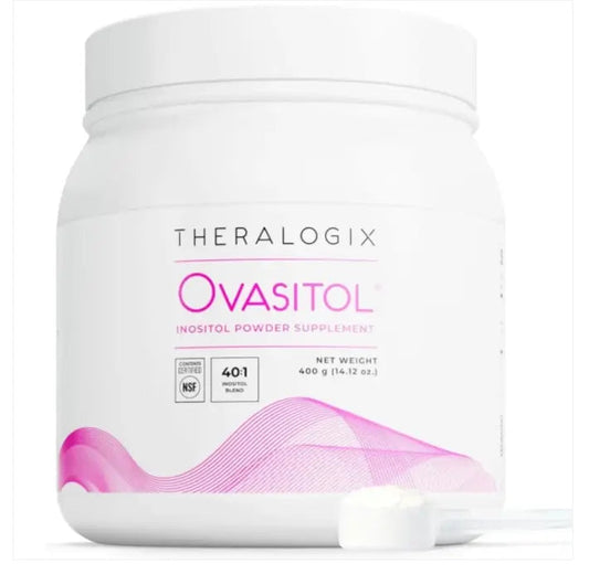 Theralogix Ovasitol Inositol Powder Supplement, 40:1 Myo-Inositol & D-Chiro-Inositol Blend, 400 g SCENTORA   SCENTORA