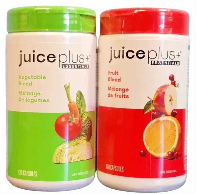 Juice Plus+ Essentials Fruit & Vegetable Blend Capsules Duo (120 Capsules Each) SCENTORA   SCENTORA