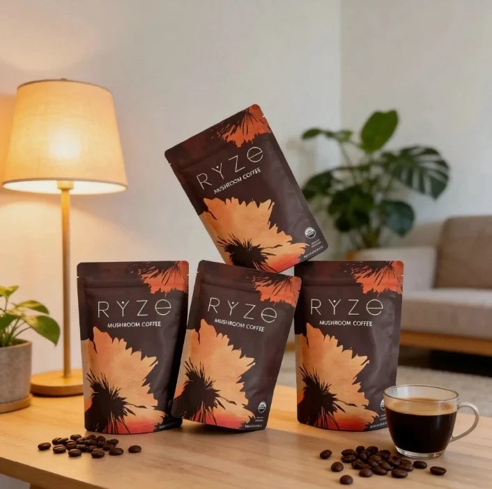 RYZE Organic Mushroom Coffee – Focus, Energy & Immunity Blend