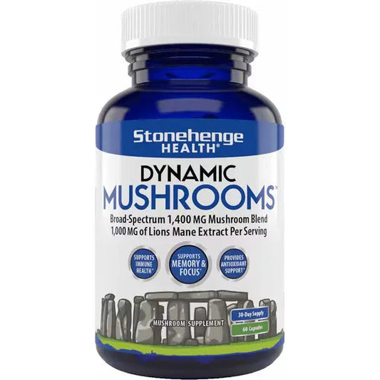 Stonehenge Health Dynamic Mushroom Complex - 60 Veggie Capsules NORTH WAVE   SCENTORA
