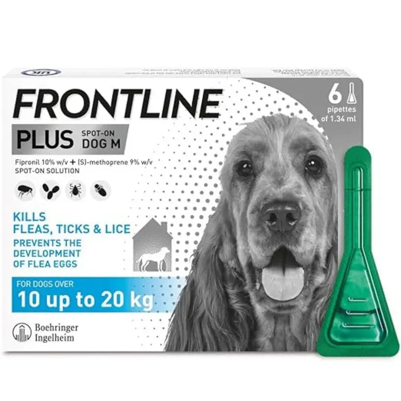 FRONTLINE Plus Flea and Tick Treatment for Medium Dogs (23-44 lbs) – 6 Pipettes SCENTORA   SCENTORA