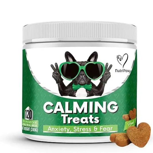 NutriPaw Calming Treats for Dogs – Reduce Stress, Fear, Separation Anxiety & Barking SCENTORA   SCENTORA