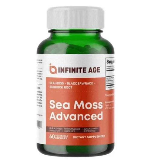 INFINITE AGE Sea Moss Advanced Superfood 1250mg – High-Potency Vegan Capsules (60 Count) SCENTORA   SCENTORA