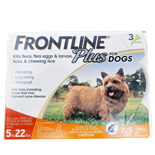 FRONTLINE Plus Flea and Tick Treatment for Small Dogs (5-22 lbs) – 6 Doses SCENTORA   SCENTORA