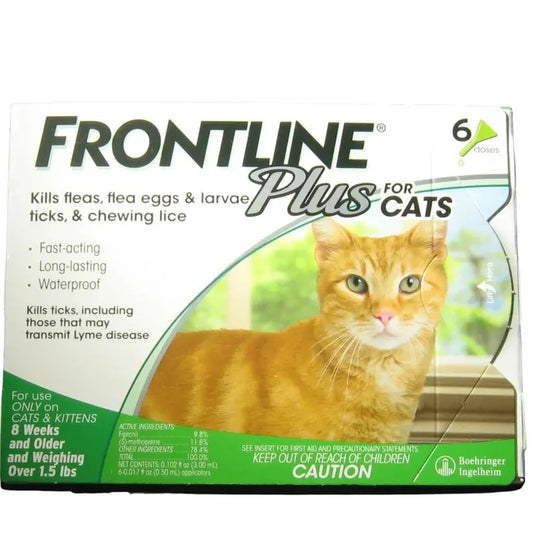 FRONTLINE Plus Flea and Tick Treatment for Cats and Kittens – 6 Doses SCENTORA   SCENTORA