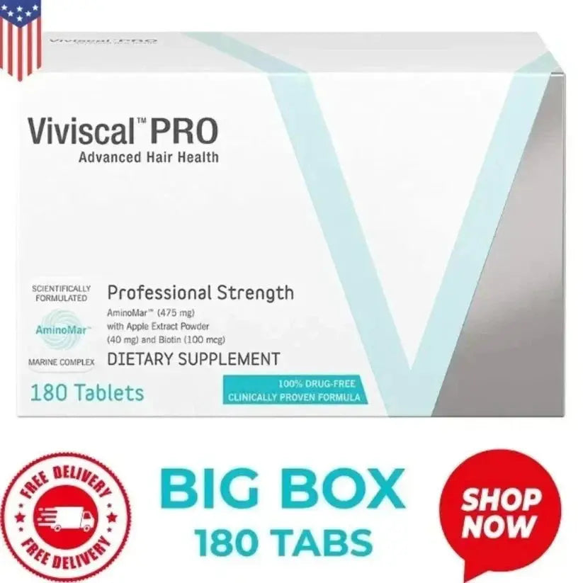 Viviscal PRO Professional Hair Growth Tablets (180 Count) – 3 Month Supply | Exp. 12/2027 SCENTORA   SCENTORA