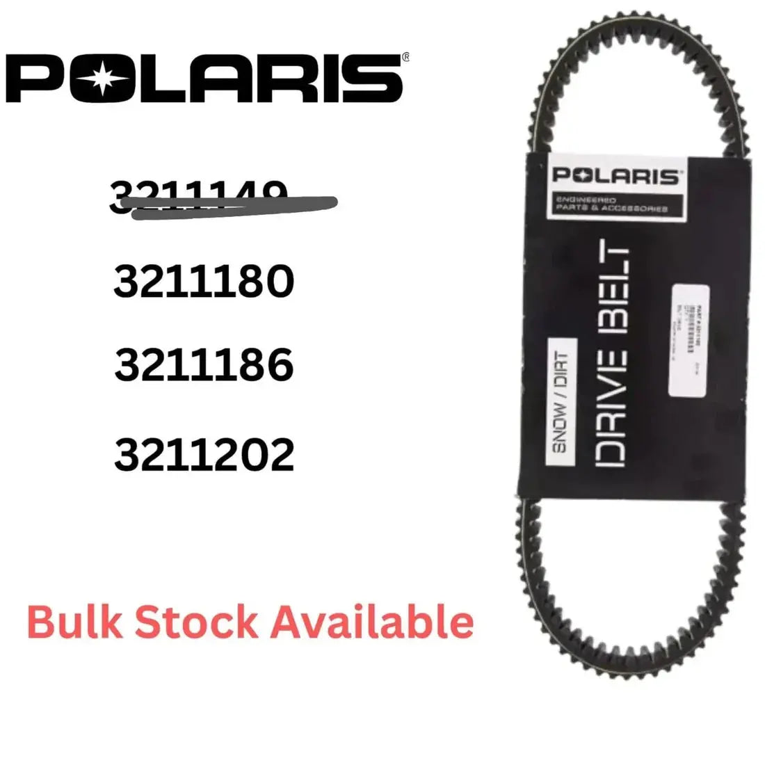 OEM Polaris Drive Belt - Codes 3211180, 3211186, 3211202 - Brand New NORTH WAVE   SCENTORA