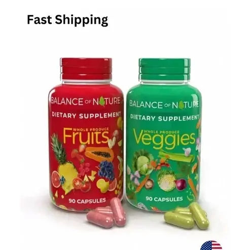 2 Pack – Fruits and Vegetables Whole Food Superfood Supplement – 90 Fruit & 90 Veggie Capsules (Total 180 Capsules) NORTH WAVE   SCENTORA