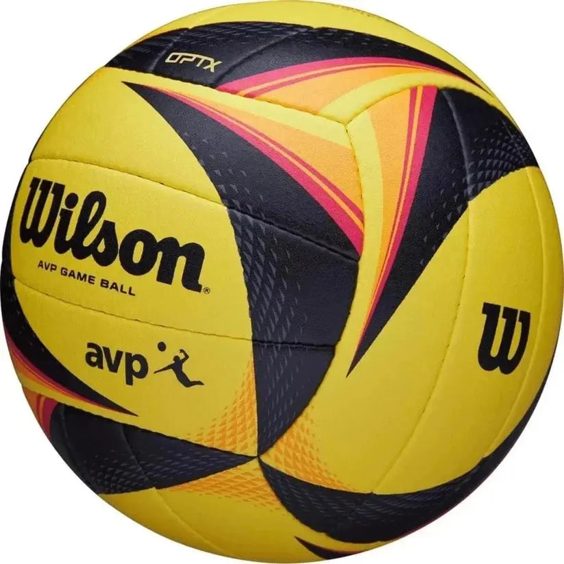 Wilson AVP OPTX Official Beach Volleyball Tour Match Game Ball – Black/Yellow SCENTORA   SCENTORA