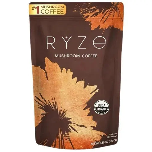 RYZE Mushroom Coffee – USDA Organic Instant Coffee with 6 Adaptogenic Mushrooms – 30 Servings NORTH WAVE   SCENTORA