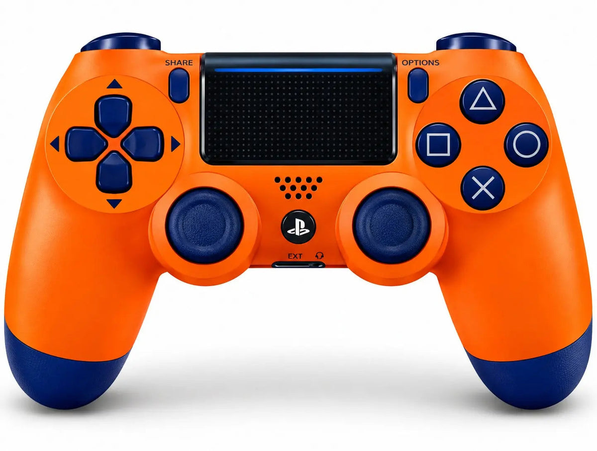 Wireless DualShock 4 Controller for PS4 & PC | Orange & Blue Gaming Gamepad SCENTORA   SCENTORA