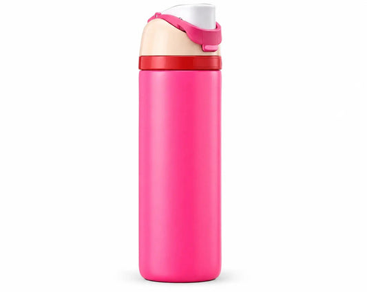 Bright Pink Portable Water Bottle | Modern Travel Tumbler with Flip Top Lid SCENTORA   SCENTORA