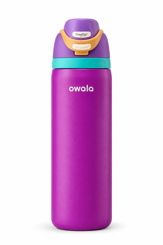 Owala FreeSip Insulated Stainless Steel Water Bottle | Purple Aesthetic Travel Tumbler SCENTORA   SCENTORA