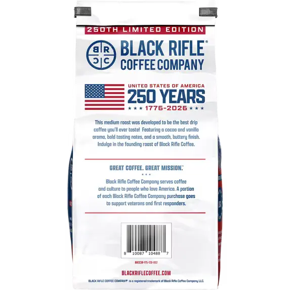 Black Rifle Coffee Company Just Black Ground Coffee – 12 oz SCENTORA   SCENTORA