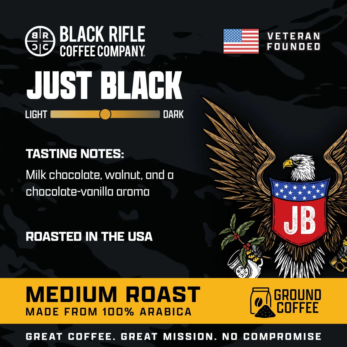 Black Rifle Coffee Company Just Black Ground Coffee – 12 oz SCENTORA   SCENTORA