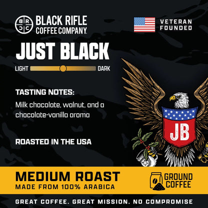 Black Rifle Coffee Company Just Black Ground Coffee – 12 oz SCENTORA   SCENTORA