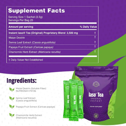 TLC Iaso Tea Original Instant Gentle Cleanse Dietary Supplement NORTH WAVE   SCENTORA