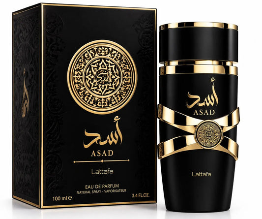 Lattafa Asad Eau De Parfum – 100ml (3.4 fl. oz.) Long-Lasting Warm Spicy & Amber Fragrance For Men NORTH WAVE   SCENTORA