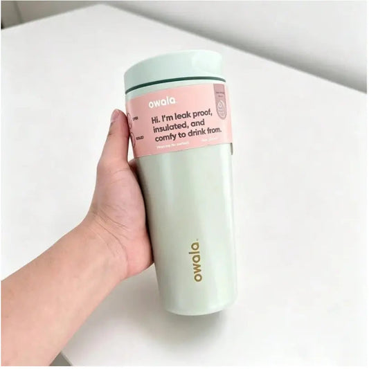 Owala 32oz Insulated Coffee Tumbler - Earthy Sage Green Minimalist Travel Mug with Slide Lid NORTH WAVE   SCENTORA
