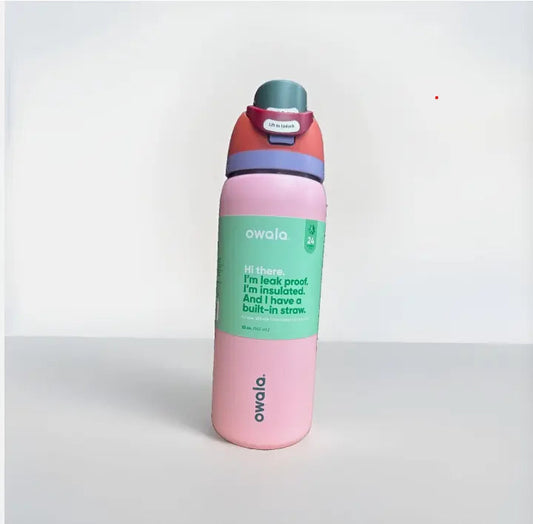 Owala FreeSip 32oz Insulated Stainless Steel Water Bottle - Pink NORTH WAVE   SCENTORA