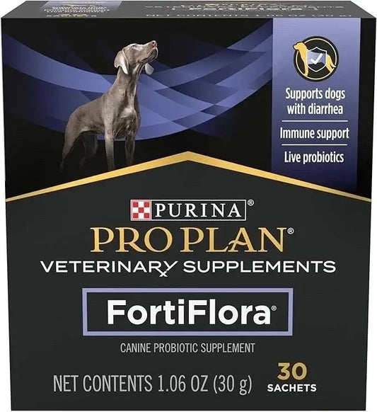 Purina Pro Plan Veterinary Supplements FortiFlora Canine Probiotic Supplement (30 Sachets) SCENTORA   SCENTORA