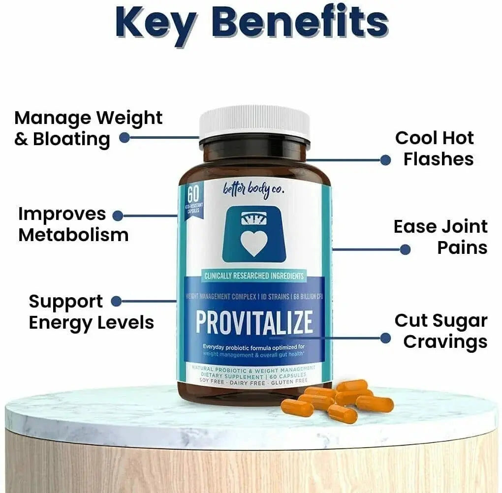 Provitalize | 100% Natural Probiotic & Menopause Supplement for Women – 60 DRcaps™ NORTH WAVE   SCENTORA