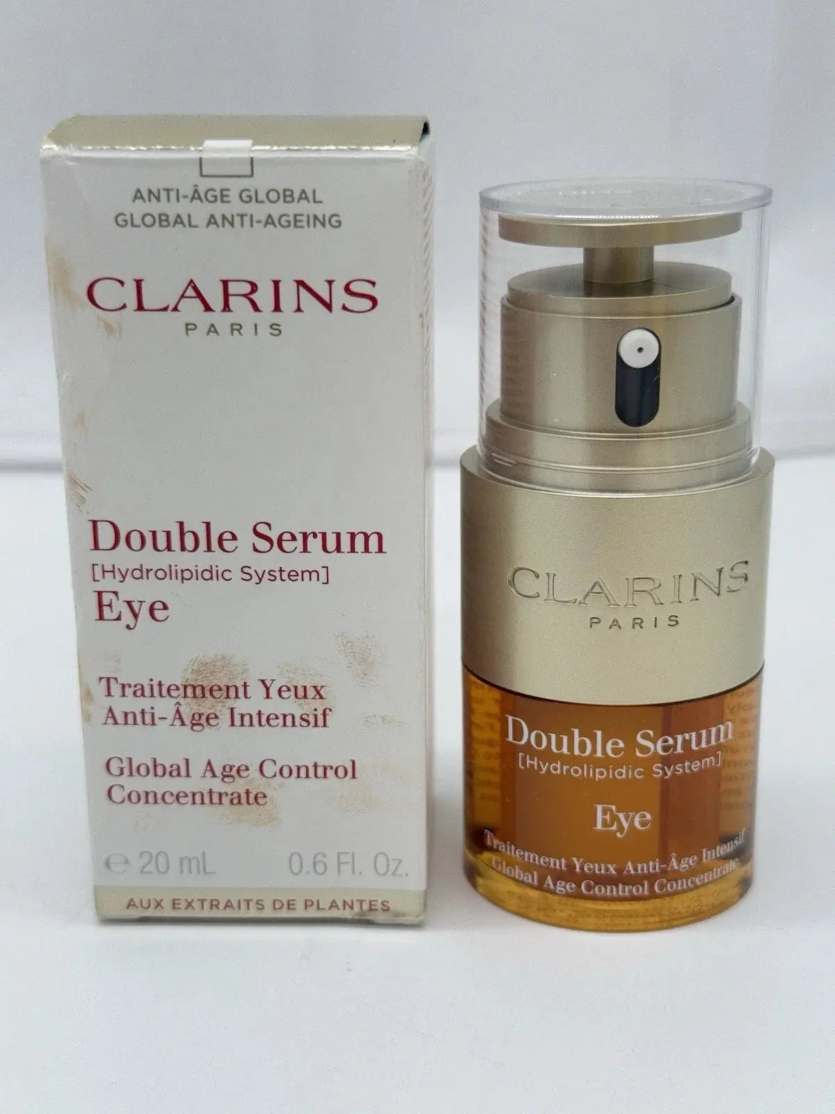 Clarins Double Serum Eye Global Age Control Concentrate - 20ml / 0.6 Fl. Oz. NORTH WAVE   SCENTORA