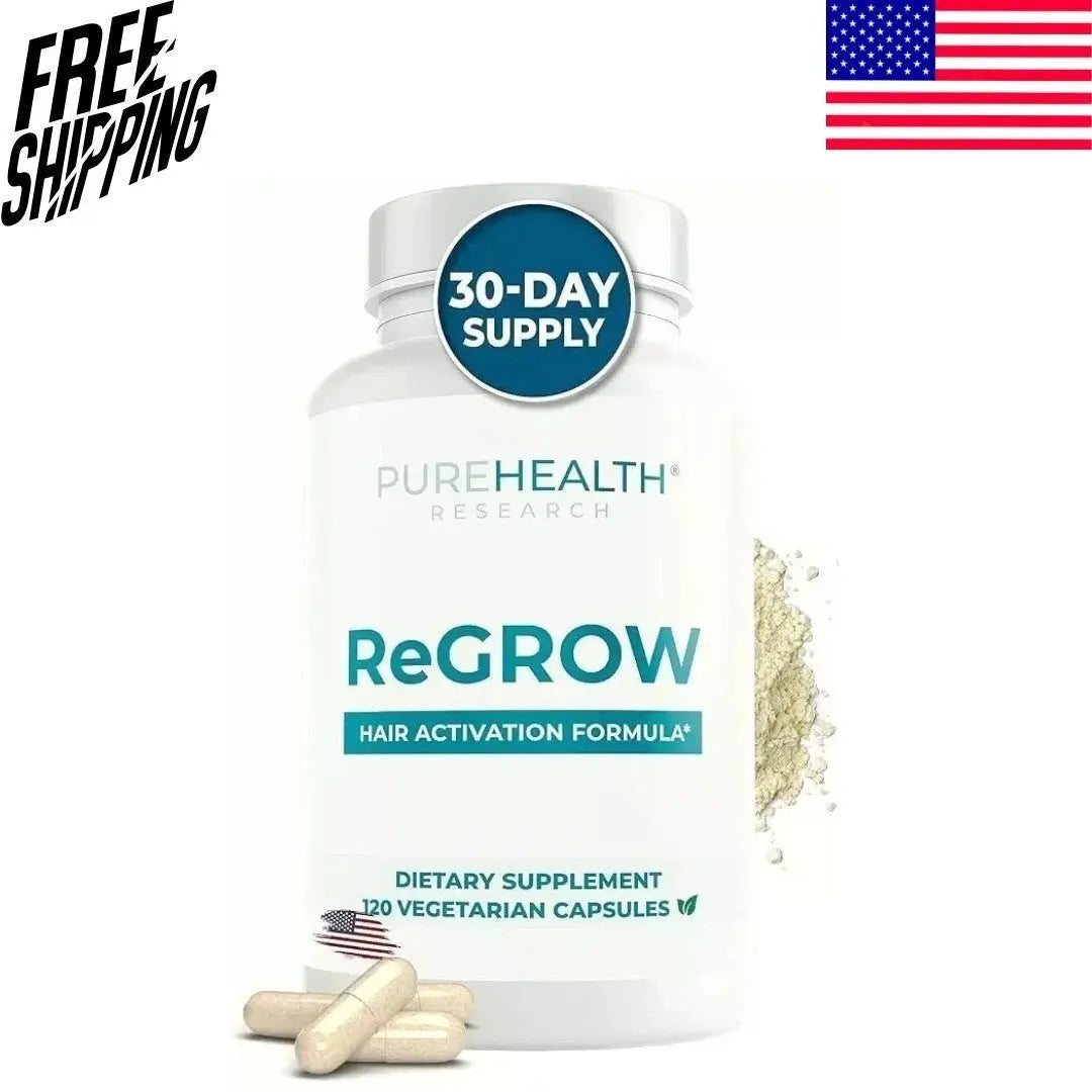 PureHealth Research ReGrow Hair Growth Vitamins | Advanced Biotin & Follicle Nourishing Supplement SCENTORA   SCENTORA