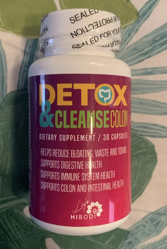 HIBODY Detox & Cleanse Colon Dietary Supplement - 30 Capsules NORTH WAVE   SCENTORA