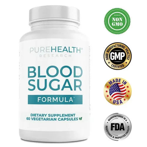 PureHealth Research Blood Sugar Formula | Healthy Glucose Support & Metabolic Balance – 60 Capsules SCENTORA   SCENTORA